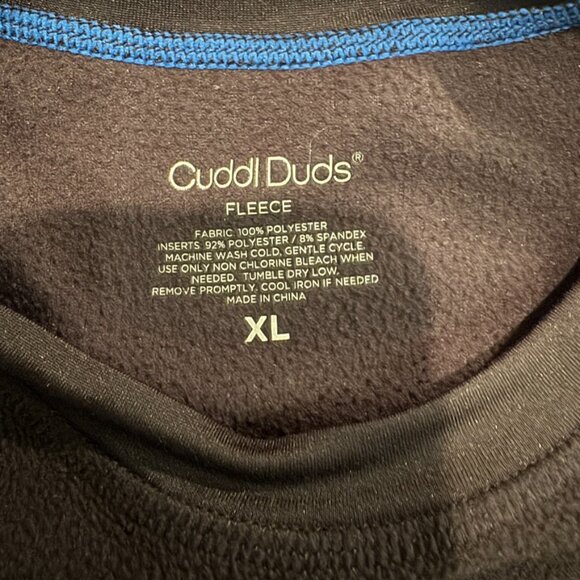 CuddlDuds Fleece Under Layer Black Set Top Bottom Boys XL - Picture 6 of 11